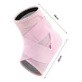thumbnail image 6 of Opvise 1Pc High-Elastic Ankle Wrap Ankle Brace Support with Fastener Tape Soft Breathable Adjustable Compression Ankle Sleeve, 6 of 8