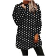thumbnail image 5 of ZUKMRJPC Women's Christmas Flannel Sweatshirts Winter Warm Fleece Fashion Print Round Neck Long Pullover Soft Comfy Casual Tops with Pocket, 5 of 8