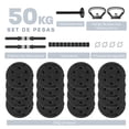 thumbnail image 2 of Mancuerna con Peso Ajustable Altera  AL-G50 C/ Discos de Cemento Intercambiables Mas Pesa Rusa 50Kg, 2 of 2