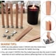 thumbnail image 5 of Mechas de madera para velas. El crujido crea un ambiente romántico. Compatible con cera de soja para una combustión limpia. Fáciles de usar con portamechas para hacer velas tú mismo., 5 of 5