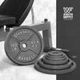 thumbnail image 3 of WF Athletic Supply Traditional/Classic 2-Inch Hole Solid Cast Iron Olympic Barbell Weight Plates - Great for Strength Training, Weightlifting, Bodybuilding & Powerlifting, Multiple Choices Available, 3 of 7