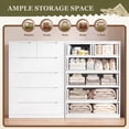 thumbnail image 5 of EnHomee White Dresser for Bedroom Wood 6 Drawer Modern Storage Cabinet for Bedroom Living Room Closet, 43.3"Hx 27.5"Lx 15.7"D, 5 of 8