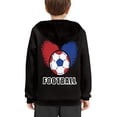 thumbnail image 4 of DISNIMO Black Football Hoodie for Kids Pullover Hoodies for Girls 14-16 Years Old Long Sleeve Hoodies for Boys Sweatshirt for Children Hoodie Sweatshirts for Boys and Girls Hoodie Soft Youth, 4 of 7