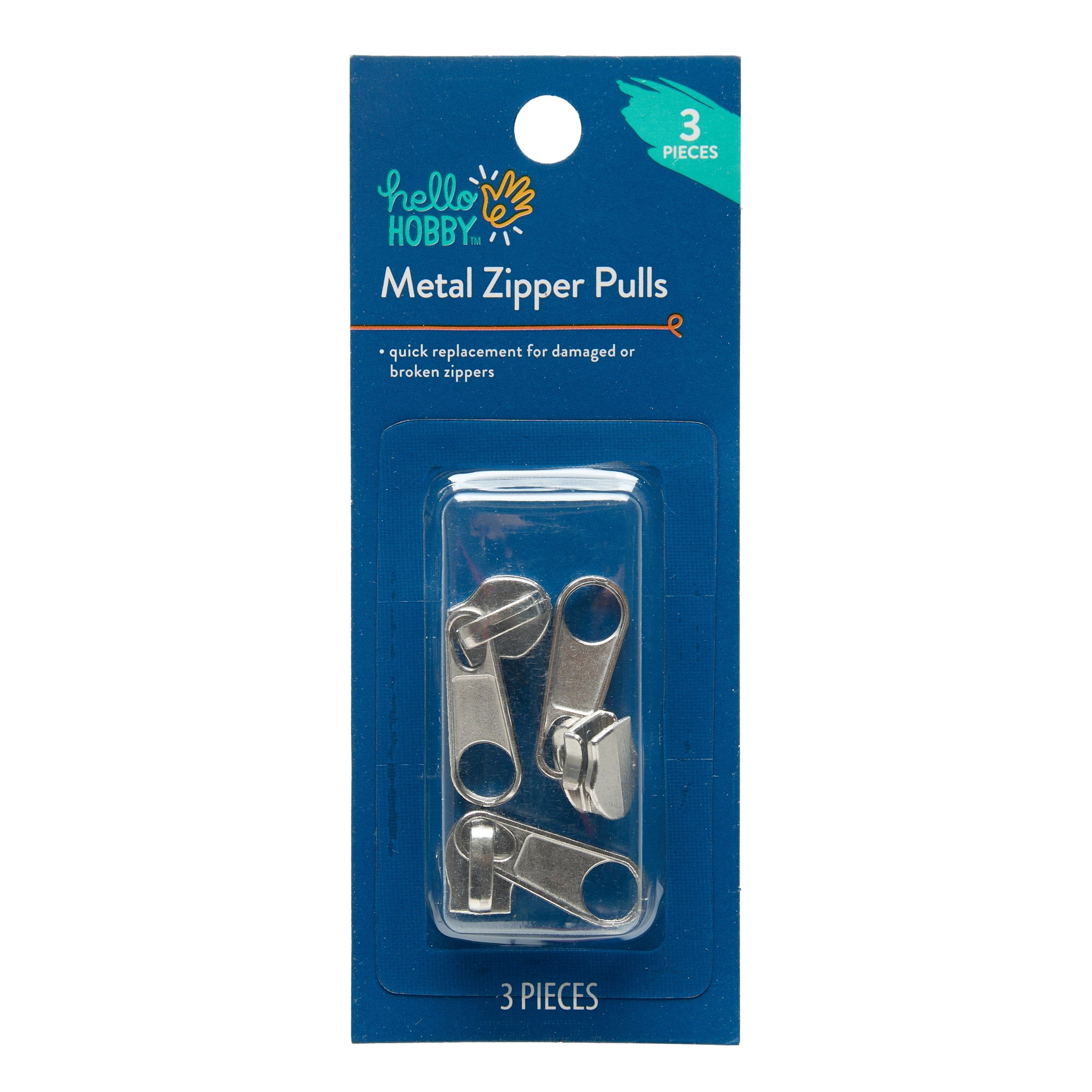 (2 pack) Hello Hobby Met Zipper Pull