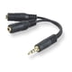 thumbnail image 1 of Divisor de cable de audio Belkin F8V234, altavoz AUX de 3,5 mm, negro, 1 of 2
