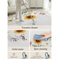 thumbnail image 5 of Pastoral Flowers Area Rug for Bedroom 4x6 Ft Sunflower Plants Leaves Super Soft fuzzy Throw Rug Non-Slip Fluffy Plush Indoor Floor Carpet for Living Room Nursery Home Decor, 5 of 8