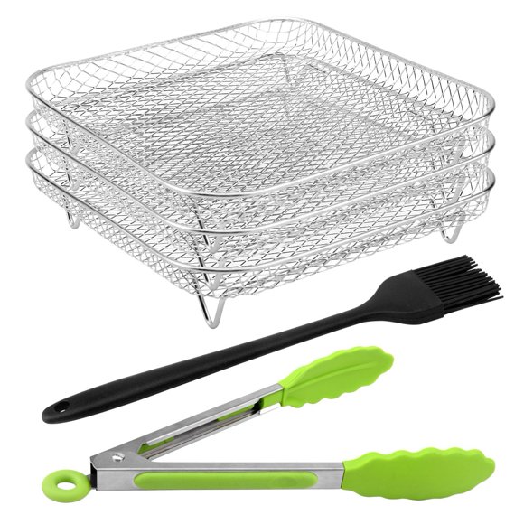 Fryer Rack CALIDAKA de acero inoxidable de 3 capas para 5,8 a 6 cuartos de galón