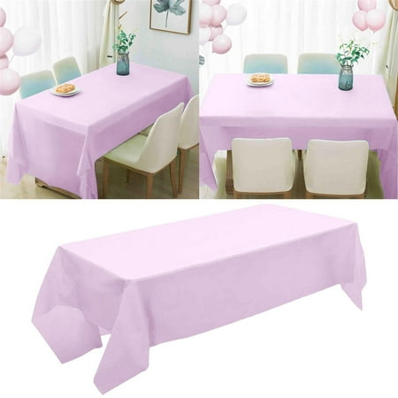

GuaLeg 137*274cm Premium Disposable Plastic Tablecloth (54