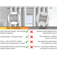 thumbnail image 3 of Adjustable Curtain Spacer - 8 pcs, Premium Durable Home Pleated Drape Design, 3 of 9