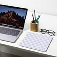 thumbnail image 4 of Pastel Purple Checkered Mouse Pad Cute Boho Design for Home Office, AntiSlip Rubber Base, Pink Pattern Aesthetic, Ideal for Laptops & Computers, 9.5x7.9 Inch, Adds a Pop of Color, 4 of 6