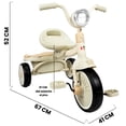 thumbnail image 3 of Triciclo para Niños THE BABY SHOP plegable Con luz y sonido 2 a 4 años Beige, 3 of 9