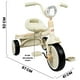 thumbnail image 3 of Triciclo para Niños THE BABY SHOP plegable Con luz y sonido 2 a 4 años Beige, 3 of 9