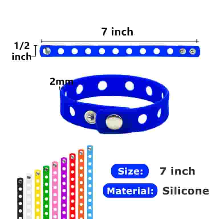 Silicone Wristbands Croc Pins Walmart Jygee 12PCS Cartoon Dinosaur