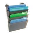 thumbnail image 3 of Docupocket Three-Pocket File Set For Partition Walls, Letter, 13 X 7 X 4, Smoke, 3 of 5