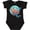 AB-Black, variant on Fort Lauderdale, Florida Swimming Sea Turtle with Bubbles Boys or Girls Baby Bodysuit