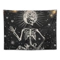 thumbnail image 5 of Orinice  Skull Tapestry Meditation Skeleton Tapestry Chakra Tapestry Starry Tapestry Black and White Stars Tapestry for Room 40x60inch, 5 of 6