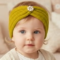 thumbnail image 2 of Toddler Headbands Winter Girls Soft Knitted Headband Stretchy Lined Ear Warmer Head Wrap Elastic Bandana Cozy Warm Cold Weather Accessory for Toddler Kids Girl Headbands Yellow One Size, 2 of 4
