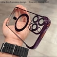 thumbnail image 3 of Adecuado para iPhone 15 Pro, funda de teléfono sin marco con succión magnética, carcasa rígida para Apple 14 Max, película protectora resistente a caídas, 3 of 6