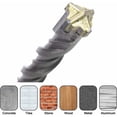 thumbnail image 5 of Brocas para Concreto, 9 Piezas (5mm 16x160mm), Broca de Impacto Eléctrica SDS-Plus para Taladro Percutor, Brocas Cruzadas para Ladrillo, Piedra, Natural, Metal, 5 of 5