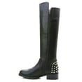 thumbnail image 3 of Ferwind Women's Slouch Boots Metallic Studded High-Low Shaft Adult Black  8, 3 of 8