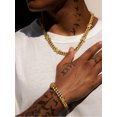 thumbnail image 4 of Bestyle 9mm Thorns Bracelet for Man Women Stainless Steel Barbed Wire Bracelet Hip-Hop Cuban Link Chain Jewelry Gift for Everyday Wear, 4 of 8