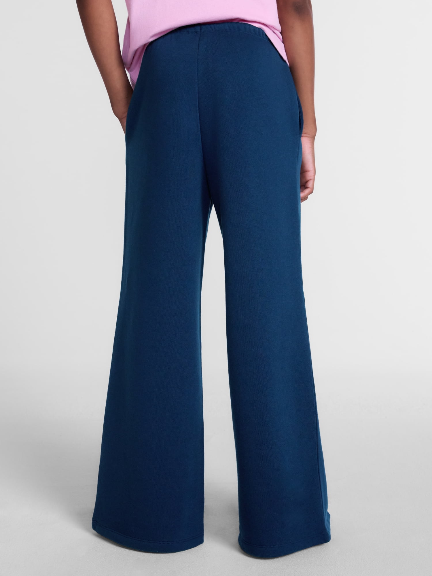 Weekend Academy Girls Fleece Wide Leg Pants, Sizes 4-18