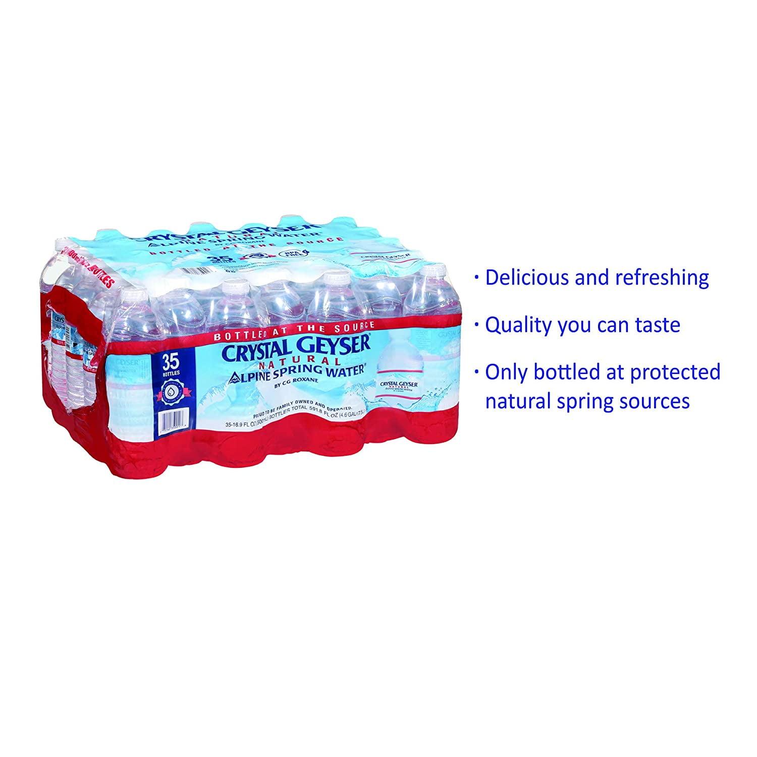 Crystal Geyser Alpine Spring Water, 16.9Z