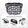 thumbnail image 5 of Picia Cute Basebal Print Square Double-Layer Waist Bag Mini Adjustable Waist Belt Bag Exercise Running Travel Hiking, 5 of 9