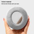 thumbnail image 3 of Soft Velvet Earphone Earmuff Headset Cushion Flannelette Earphone Case Cushion Cover Ear Pads Replacement Earpads GREY 110MM, 3 of 8