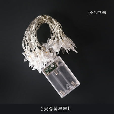 

Star Shaped Fairy Light String Warm Led String Light Pendant Hanging Garlands Wind Chime For Home Party 3M Long