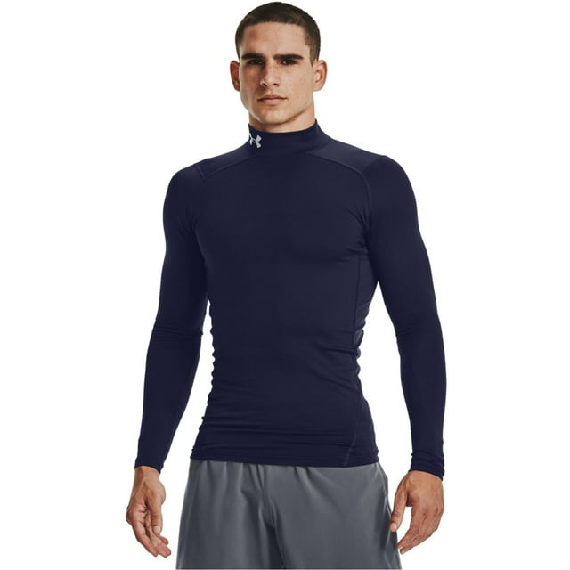 Camiseta de Compresión Under Armour ColdGear Armour para Hombre en Azul Marino M