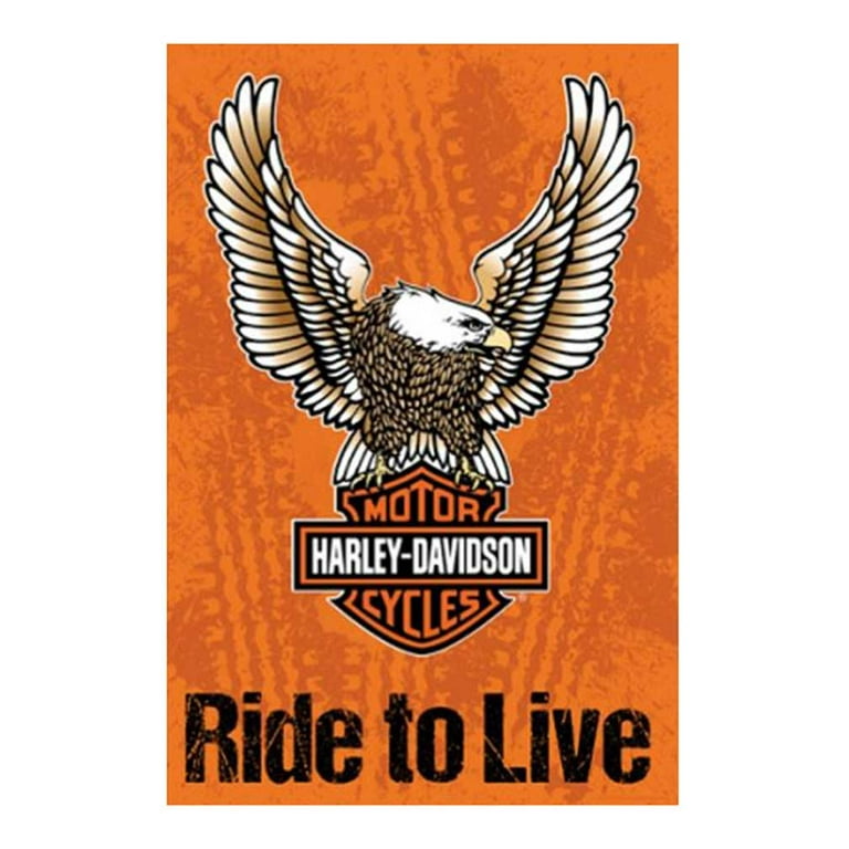 Harley-Davidson® Live To Ride Decorative Flag, 29 x 43in
