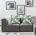 thumbnail image 2 of Acheng Palm Leaves with Lush Branches and Leaves Tropical Jungle Palm Leaves Short Plush Pillowcase Cover Set of 2 White, 2 of 7