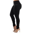 thumbnail image 5 of Womens Juniors Butt Lifting Jeans - High Waisted Jeans - Black Denim Jeans 11031M, 5 of 6