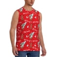 thumbnail image 2 of Fotbe Christmas Deer 1 Men's Camiseta sin Mangas Estampada para Hombres, Playera Casual para Gimnasio, Entrenamiento, Playa-Medium, 2 of 7