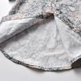 thumbnail image 6 of Baby Boy Girl Summer Outfits Floral Print Peter Pan Collar Girl Dress Kids Short Sleeve Floral Dress Matching Boy Plaid Suspender Outfit Sets, 6 of 8