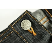 SAUCE ZHAN 315XX Men's Jeans Indigo Sanforized Selvedge Denim Jeans Regular Fit Taper Leg 14.5 oz