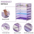 thumbnail image 4 of Organizador de papel Marbrasse, bandeja para cartas, 6 niveles, malla morada, 4 of 6