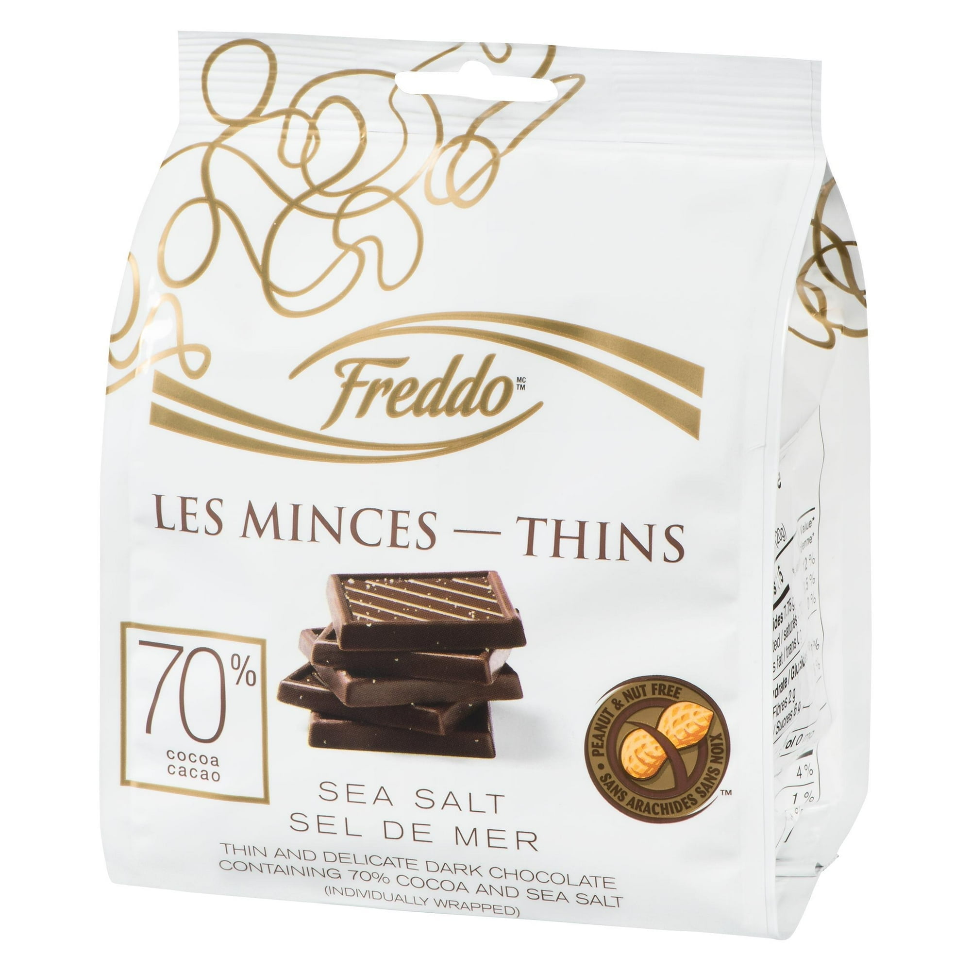 Freddo Minces Chocolat Noir 70% et Fleur de Sel 100g