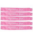 thumbnail image 3 of 5Pcs Party Shoulder Straps Pink Polyester Birthday Girl Ribbon Clothes Decoration Supplies, 3 of 8