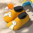 thumbnail image 3 of OOOUM Non Water Shoes For Kids Comfortable Soft Swim Shoes Cute Graphic Beach Shoes Toddler Aqua Summer Flats Yellow CN:27, 3 of 4