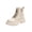 White, variant on Boots For Women Lace-up Platform Side Zipper Ankle Booties Fall Winter Lug Sole High Top Boots Comfort Waterproof Non-Slip Casual Walking Shoes