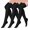 Black, variant on 3 Pairs Thigh High Compression Socks for Women and Men Circulation 20-30 mmhg, Best Support for Running, Cycling, Nursing
