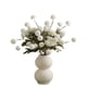 thumbnail image 1 of Flores artificiales de diente de león de varias ramas blancas, arreglo floral for decoración del hogar, sala de estar y escritorio., 1 of 4