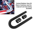 thumbnail image 4 of Stainless Steel Flex Radiator Hose Kit With Billet Clamps Versatile Cooling Water Pipe For Engine Compartment, 4 of 7
