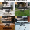 thumbnail image 4 of Diameter 124cm Black Garden Table Cover Round, Patio Table Top Cover Set,fitted Round Outdoor And Indoor Use, Waterproof Table Cover, 4 of 5