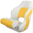 thumbnail image 4 of MSC Captain Seat, Sports Seats, Bucket Seats, with Flip up Seat Bolster, White/Yellow, 4 of 5