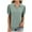#176-Green, variant on ICHUANYI Womens Turndown Collar Shirts Short Sleeve V Neck Casual Collared Work Tops Tunic Tee Basic Solid Summer Tops