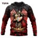 thumbnail image 3 of Sudadera con capucha y sudadera con estampado 3D de tatuaje de calavera roja oscura para hombre, sudadera unisex de primavera y otoño, ropa deportiva informal, 3 of 5