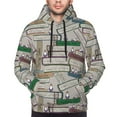 thumbnail image 4 of Hoodies for Men - funny cute gnomes books Long Sleeve Comfrt Men'S Fashion Hoodies & Sweatshirts, Sweatshirts for Men Hoodies Pullover Clothing Clothes with Pouch, 4 of 7
